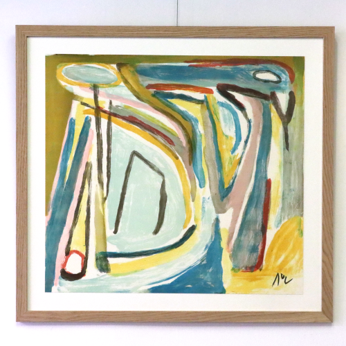 Bram van Velde, MP402, lithographie signée et justifiée au crayon par l'artiste, 63 x 68 cm, 1981