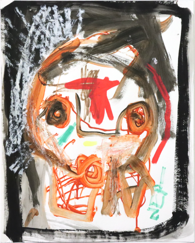 NEP-, technique mixte sur papier, 50 x 40 cm