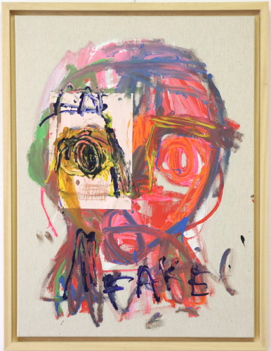 NEP-, C'est pas moi, technique mixte sur toile, 81 x 60 cm, 2022