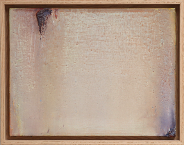 Petite ocre de Loire, huile sur toile, 27 x 35 cm, 1977